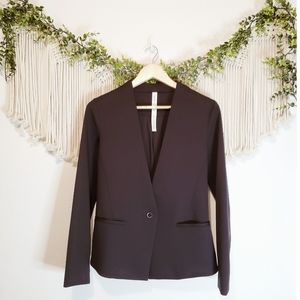 LULULEMON Black Button Power Date Blazer Jacket 6